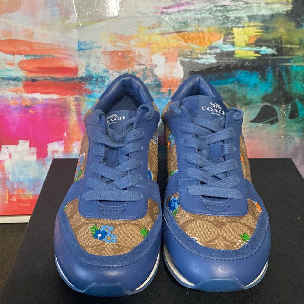 COACH Rebecca Signature Khaki/Blue - Picture 5 of 6